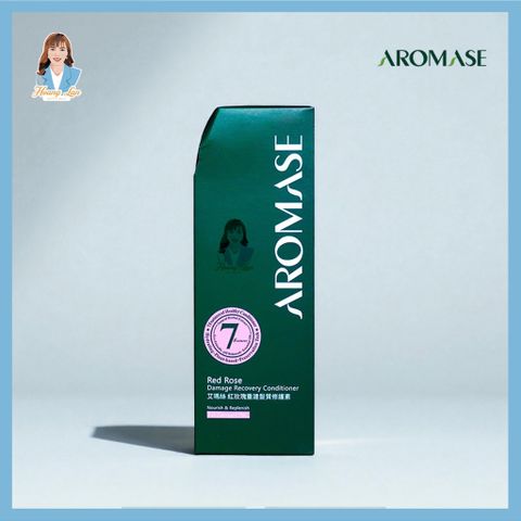 Dầu xả phục hồi tóc khô xơ, hư tổn Đài Loan AROMASE Red Rose Damage Recovery Conditioner 400ml