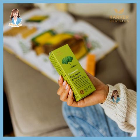 Siro Tai Mũi Họng cho bé thực phẩm bảo vệ sức khỏe HARKER HERBALS Children's Ear Nose & Throat 150ml 739476
