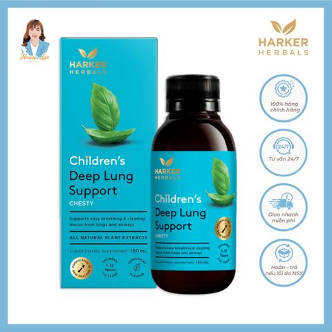 Siro bổ phổi, giảm ho cho trẻ em New Zealand Harker Herbals Children’s Deep Lung Support 150ml