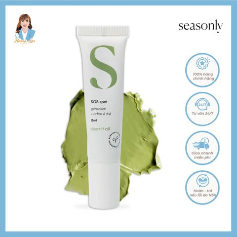 Gel loại bỏ mụn, ngừa thâm sẹo Pháp Seasonly SOS Spot (Acne Gel) 15ml