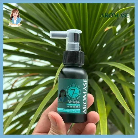 Xịt dưỡng tóc, giảm viêm da đầu Đài Loan AROMASE Herbal Cooling Scalp Care Spray 40ml - cho da dầu