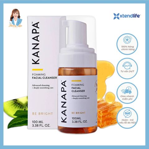Sữa rửa mặt tạo bọt cho mọi loại da New Zealand Xtend Life Kanapa Foaming Facial Cleanser 100ml