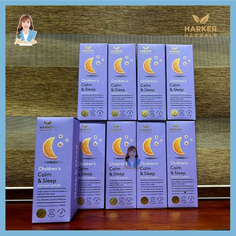 Siro giúp an thần, hỗ trợ ngủ ngon cho bé New Zealand Harker Herbals Children's Calm & Sleep 150ml