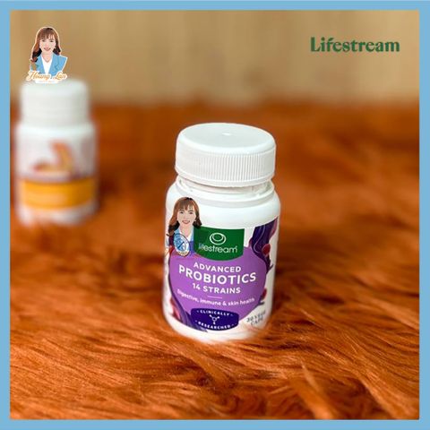 Viên uống men vi sinh 14 chủng New Zealand Lifestream Advanced Probiotic 30 viên