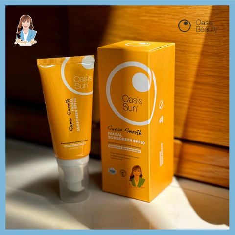 Kem chống nắng siêu mịn New Zealand SPF30 Oasis Beauty Super Smooth Facial Sunscreen 50ml