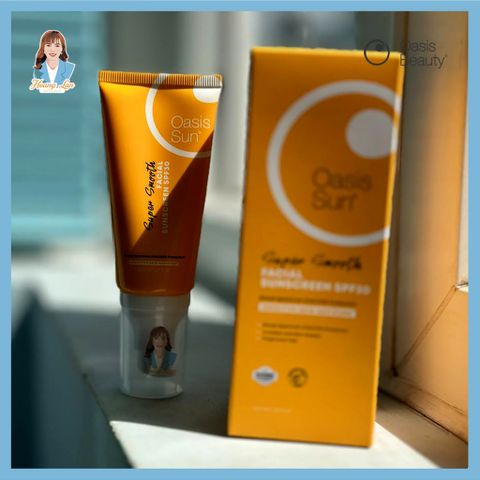 Kem chống nắng siêu mịn New Zealand SPF30 Oasis Beauty Super Smooth Facial Sunscreen 50ml