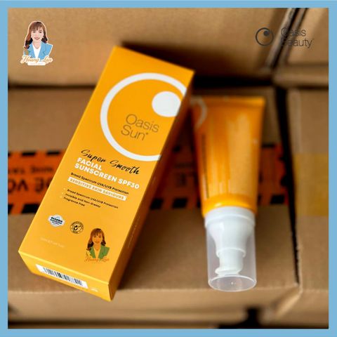 Kem chống nắng siêu mịn New Zealand SPF30 Oasis Beauty Super Smooth Facial Sunscreen 50ml