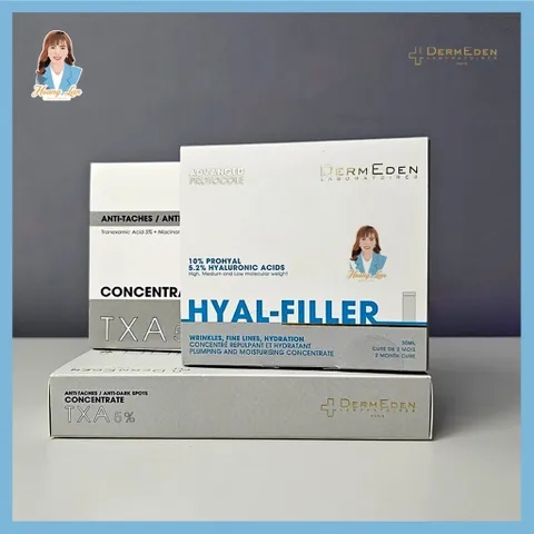 Tinh chất làm đầy nếp nhăn Pháp DermEden Hyal-Filler Plumping & Moisturising Concentrate 15% 30ml