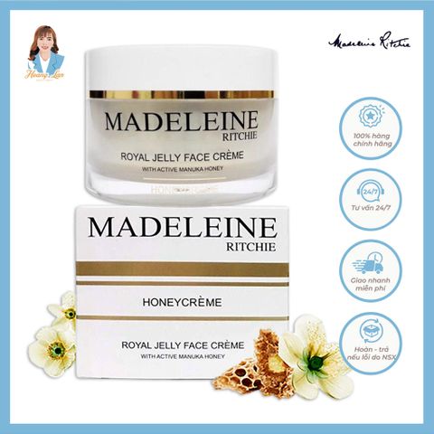 Kem dưỡng sáng da sữa ong chúa New Zealand Madeleine Ritchie Royal Jelly Face Creme 100ml