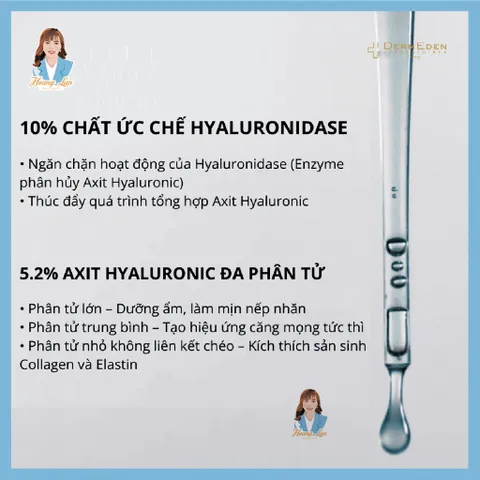 Tinh chất làm đầy nếp nhăn Pháp DermEden Hyal-Filler Plumping & Moisturising Concentrate 15% 30ml