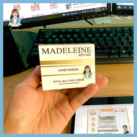 Kem dưỡng sáng da sữa ong chúa New Zealand Madeleine Ritchie Royal Jelly Face Creme 100ml