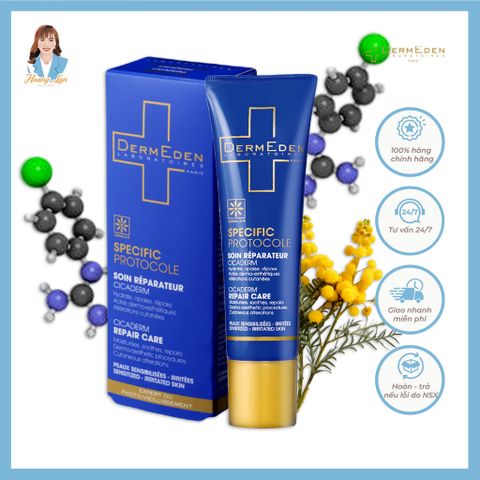 Kem dưỡng phục hồi da Pháp DermEden Specific Protocole Cicaderm Repair Care 30ml 739521