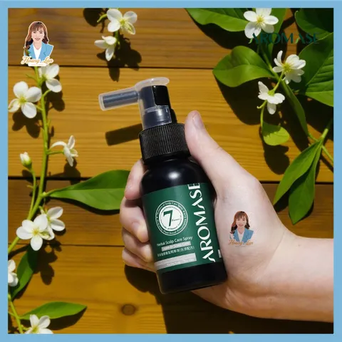 Xịt dưỡng tóc, chăm sóc da đầu Đài Loan AROMASE Herbal Scalp Care Spray 40ml - cho da đầu khô