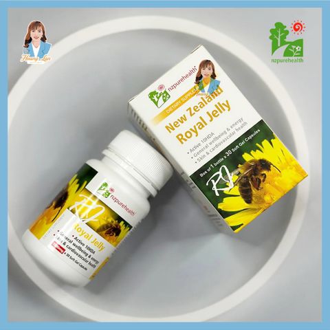 Viên uống sữa ong chúa New Zealand NZ Pure Health Royal Jelly 30 viên 739525