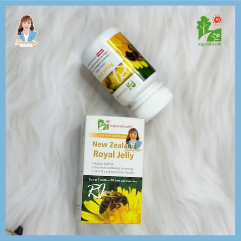 Viên uống sữa ong chúa New Zealand NZ Pure Health Royal Jelly 30 viên 739525