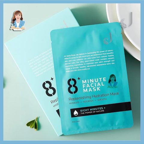 Mặt nạ dưỡng ẩm cấp nước 8 phút New Zealand Jema Rose 8+ Minute Replenishing Hydration Mask 7x25ml 739528