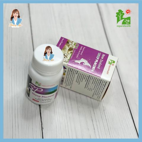 Viên uống nhau thai cừu mờ nám, tàn nhang New Zealand Nz Pure Health Sheep Placenta 30 viên
