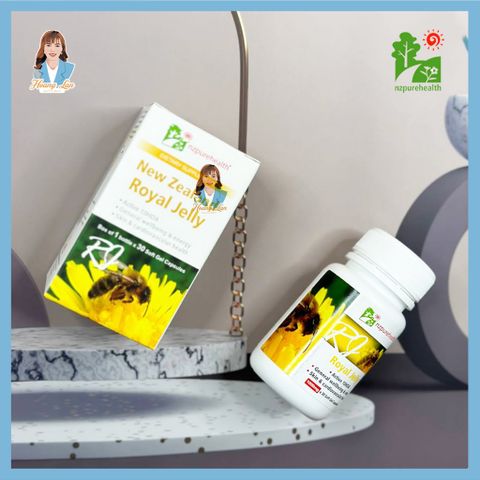 Viên uống sữa ong chúa New Zealand NZ Pure Health Royal Jelly 30 viên 739525