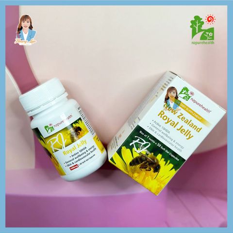 Viên uống sữa ong chúa New Zealand NZ Pure Health Royal Jelly 30 viên 739525