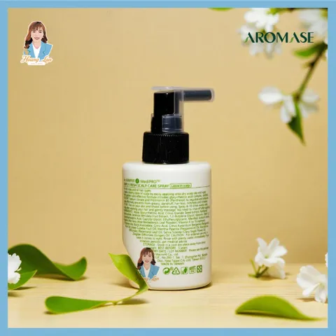 Xịt dưỡng giảm ngứa da đầu, giảm sưng Đài Loan AROMASE 5α Juniper MediPRO Simply Fresh Spray 110ml