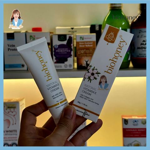 Kem bổ sung vitamin E làm đẹp da New Zealand Biohoney Natural Vitamin E Cream 50g