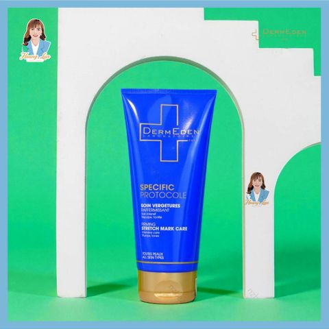 Kem ngăn ngừa, giảm vết rạn da Pháp DermEden Specific Protocole Firming Stretch Mark Care 200ml