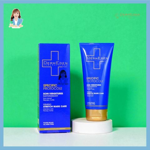 Kem ngăn ngừa, giảm vết rạn da Pháp DermEden Specific Protocole Firming Stretch Mark Care 200ml