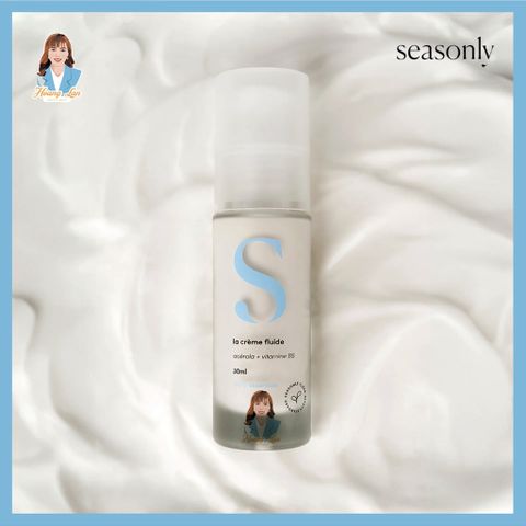 Kem dưỡng ẩm làm sáng da cho da khô Pháp Seasonly La Crème Fluide (The Light Cream) 30ml