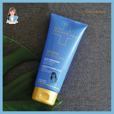 Kem ngăn ngừa, giảm vết rạn da Pháp DermEden Specific Protocole Firming Stretch Mark Care 200ml