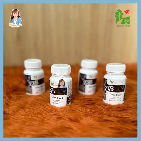Viên uống máu hươu bổ máu, cấp sắt New Zealand NZ Pure Health Deer Blood 100 viên 739544