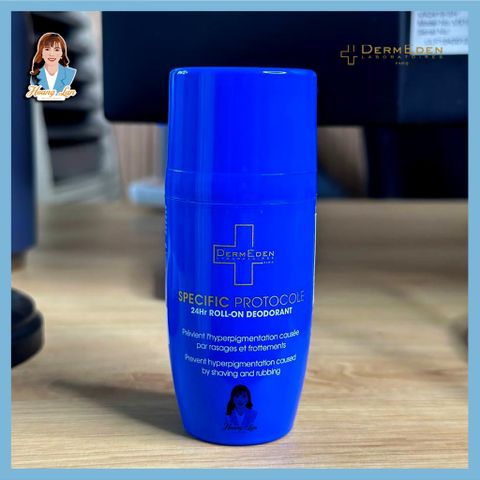 Lăn khử mùi, ngăn tiết mồ hôi Pháp DermEden Specific Protocole Roll On 24H Deodorant 50ml