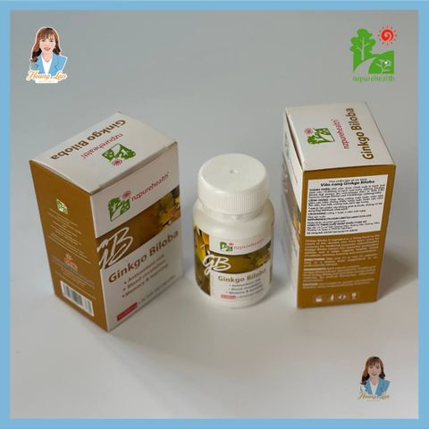Combo viên uống bổ não, tăng cường tập trung, tỉnh táo Ginkgo Biloba & Brain Fuel Nootropics 60/100v 739547