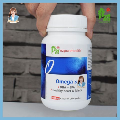 Viên uống dầu cá omega 3 New Zealand NZ Pure Health Omega 3 (100 viên)