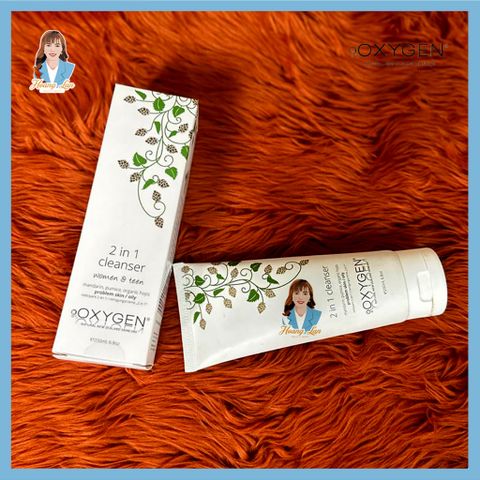 Sữa rửa mặt cho da dầu mụn, da nhạy cảm New Zealand OXYGEN 2 in 1 Cleanser 200ml