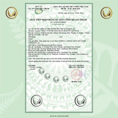 Viên uống dầu cá omega 3 New Zealand NZ Pure Health Omega 3 (100 viên)