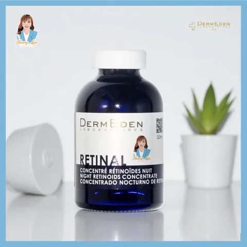 Tinh chất trẻ hoá da, giảm nếp nhăn Pháp DermEden Retinal Night Retinoids Concentrate 6% 30ml