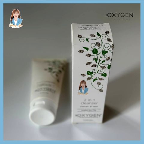 Sữa rửa mặt cho da dầu mụn, da nhạy cảm New Zealand OXYGEN 2 in 1 Cleanser 200ml