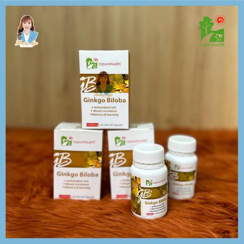 Viên uống bổ não, tăng cường trí nhớ New Zealand NZ Pure Health Ginkgo Biloba 100 viên