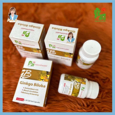 Viên uống bổ não, tăng cường trí nhớ New Zealand NZ Pure Health Ginkgo Biloba 100 viên
