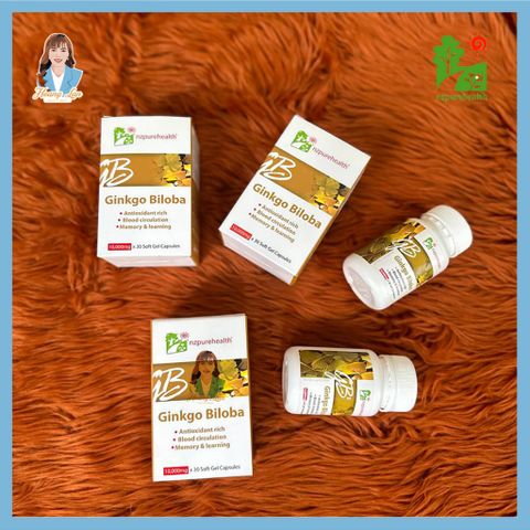 Viên uống bổ não, tăng cường trí nhớ New Zealand NZ Pure Health Ginkgo Biloba 100 viên