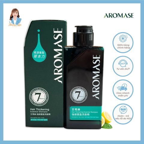Dầu gội làm phồng tóc, ngăn rụng và mọc tóc Đài Loan AROMASE Hair Volumizing Shampoo 400ml