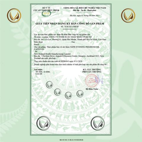 Combo Viên uống hoa anh thảo & HGD New Zealand Evening Primrose Oil & Seed Oil 60 viên/ 100 viên