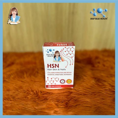 Viên uống ngăn rụng tóc, dưỡng móng New Zealand Deep Blue Health HSN Hair Skin & Nails 30 viên
