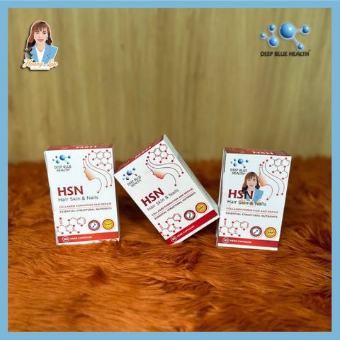 Viên uống ngăn rụng tóc, dưỡng móng New Zealand Deep Blue Health HSN Hair Skin & Nails 30 viên