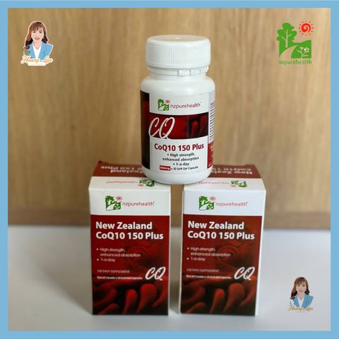 Viên uống hỗ trợ tim mạch, điều hòa huyết áp New Zealand Nz Pure Health CoQ10 150 Plus 30 viên