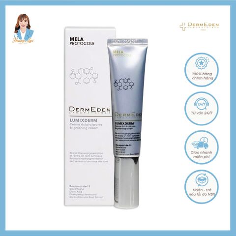 Kem giảm nám mờ thâm, dưỡng sáng da Pháp DermEden Lumixderm Brightening Cream 40ml