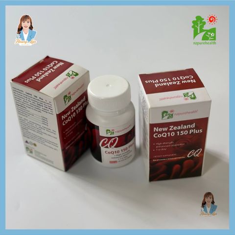 Viên uống hỗ trợ tim mạch, điều hòa huyết áp New Zealand Nz Pure Health CoQ10 150 Plus 30 viên