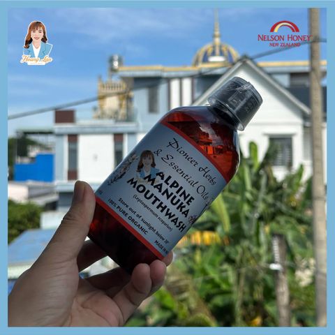 Nước súc miệng mật ong manuka New Zealand Nelson Honey Alpine Manuka Mouthwash 500ml 739574