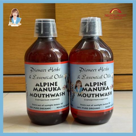 Nước súc miệng mật ong manuka New Zealand Nelson Honey Alpine Manuka Mouthwash 500ml 739574
