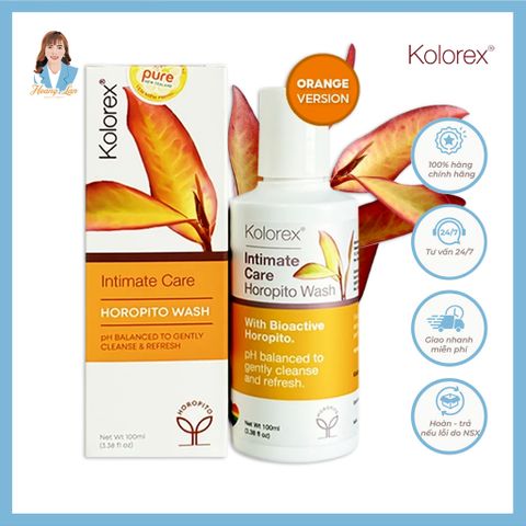 Dung dịch vệ sinh phụ nữ, nước rửa phụ khoa New Zealand Kolorex Intimate Care Horopito Wash 100ml